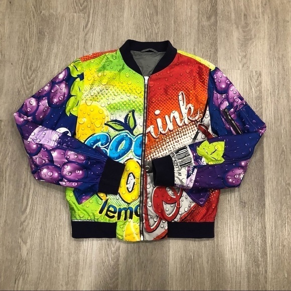 MOSCHINO COUTURE Soda Pop Bomber Jacket Size 48 - Picture 6 of 11